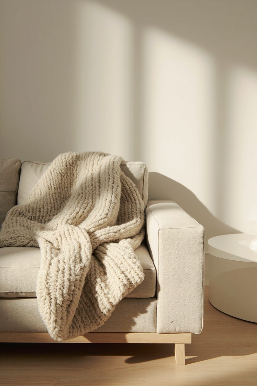 Textured Neutral Throws