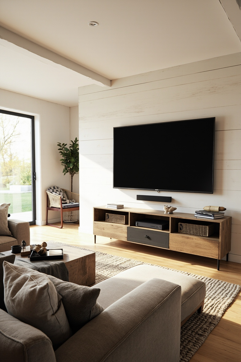 Textured Shiplap Backdrop Ideas