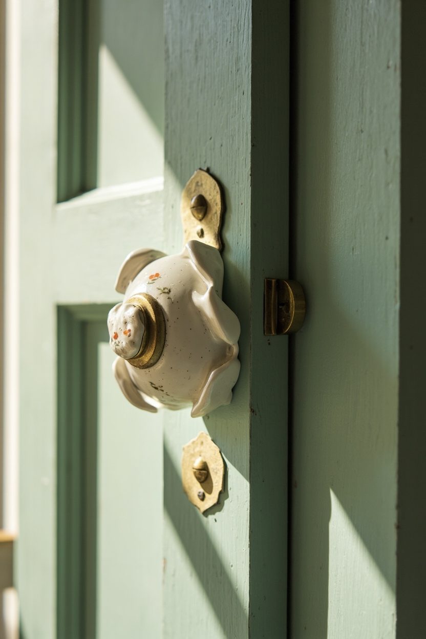 Vintage Ceramic Door Knockers