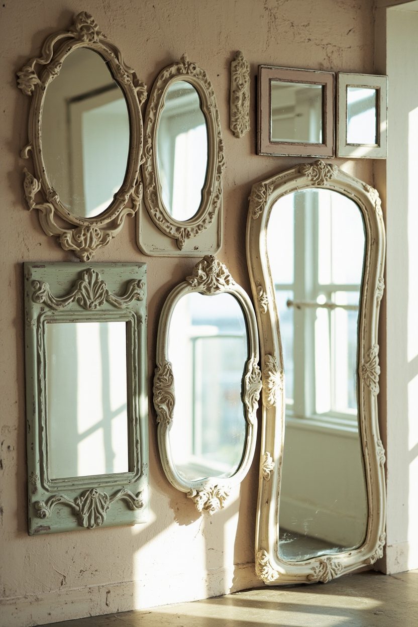 Vintage Mirrors Cluster