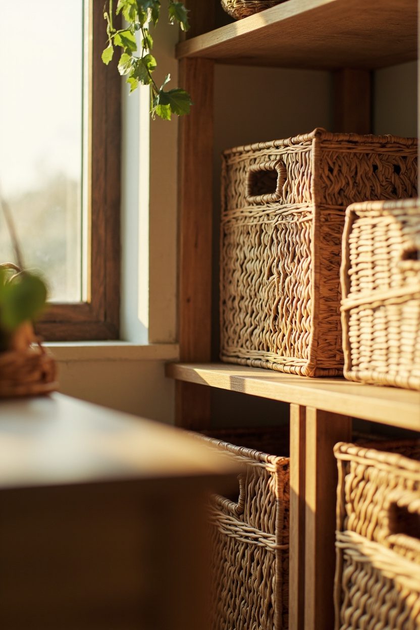 Wicker Baskets for Organic Storage