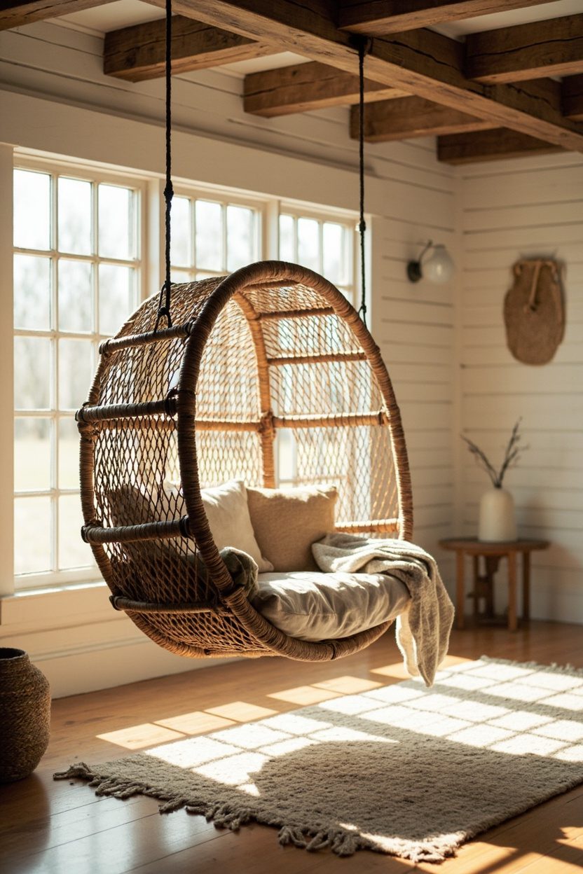 Wicker Swing Seating