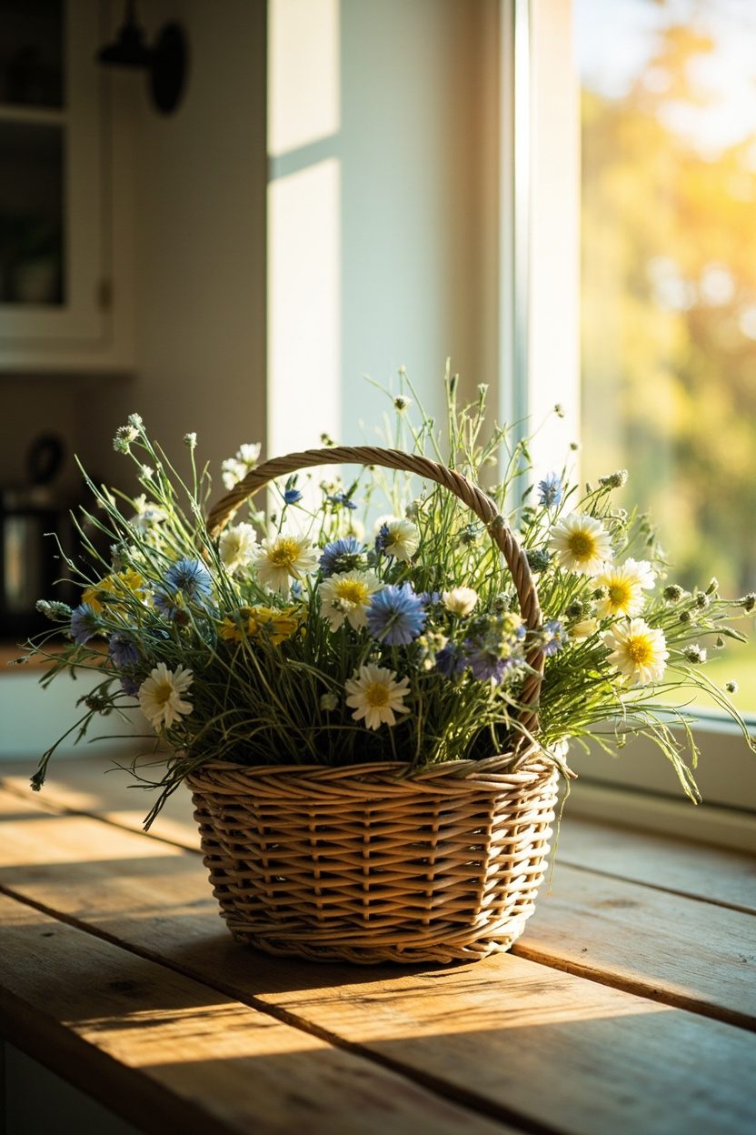 Wildflower Meadow Basket