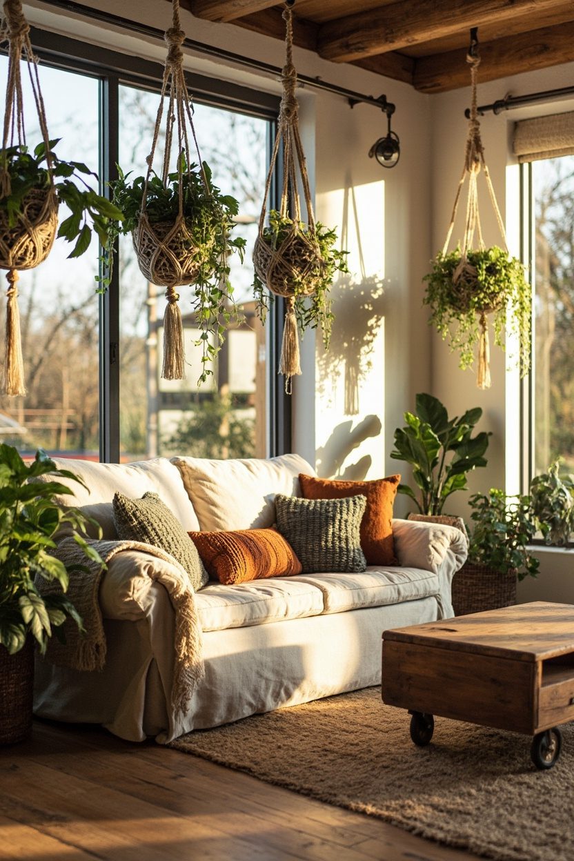 Woven Hanging Planters