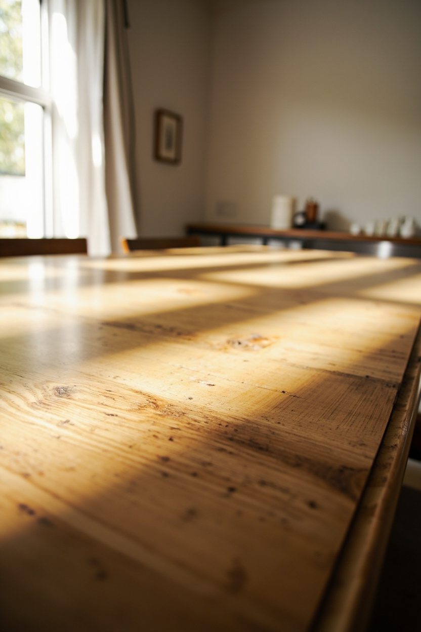 Antique Pine Farmhouse Table Styling
