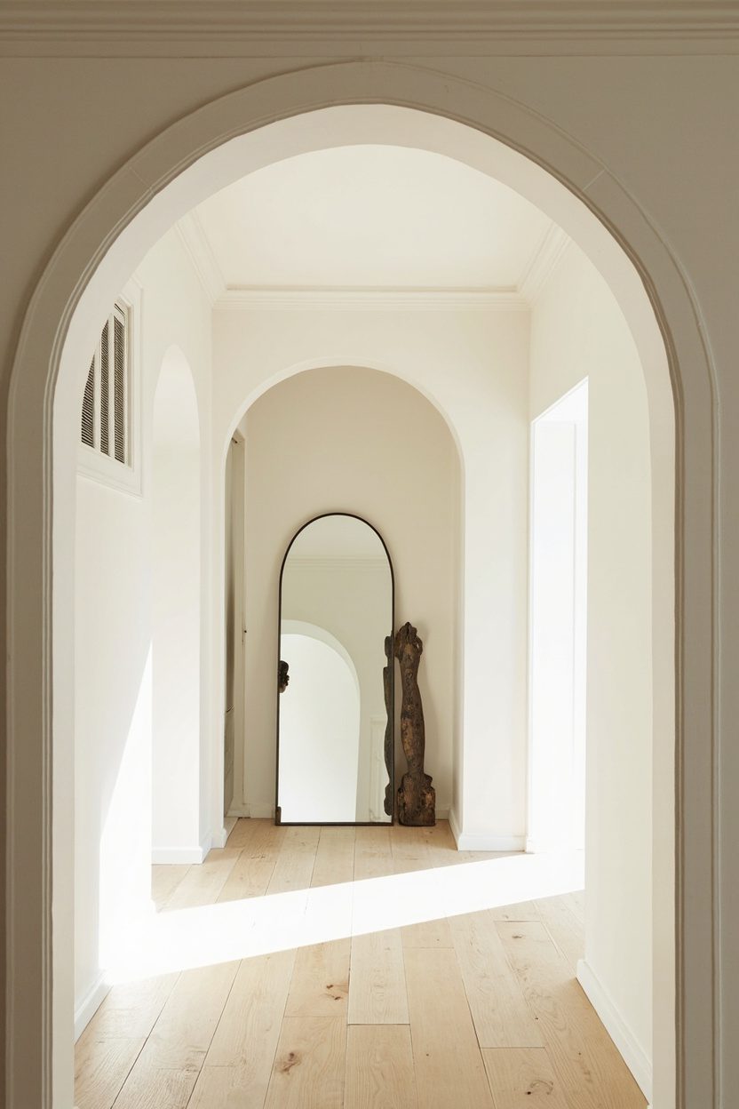 Arched mirrors and doorways