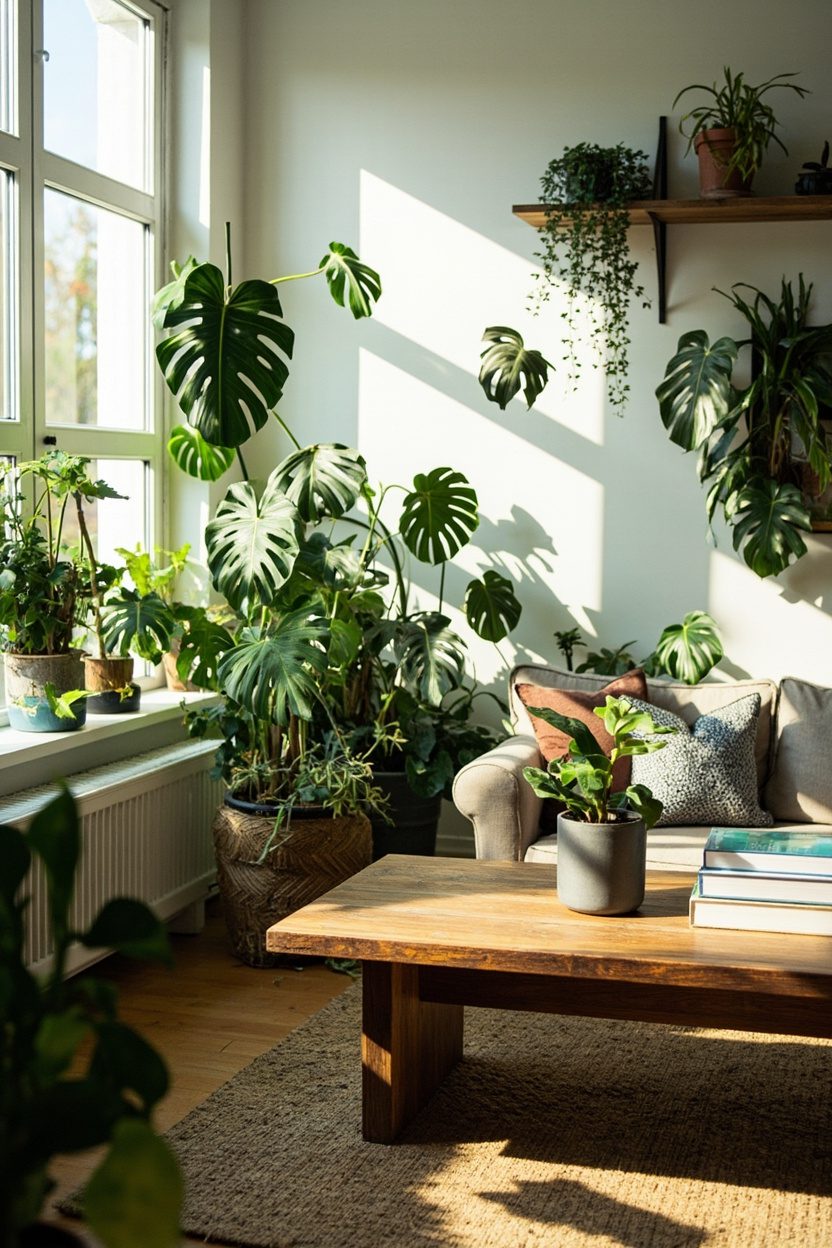 Biophilic greenery in every room