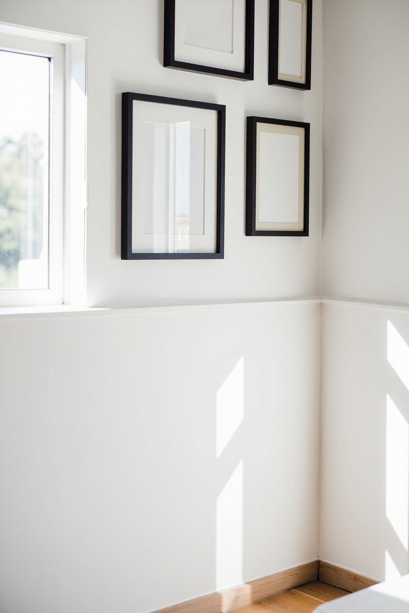 Black Frames on White Walls