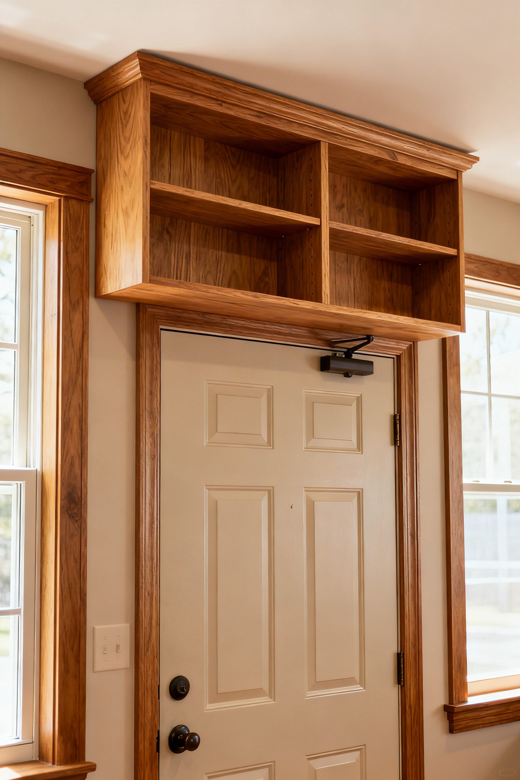 Bookshelf Over Door In Natural Oak