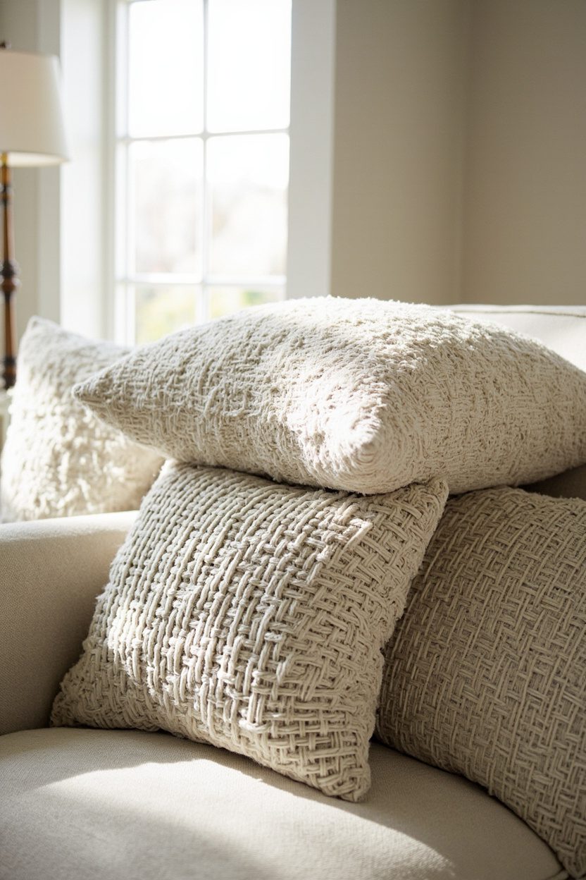 Bouclé and Woven Blend Stack