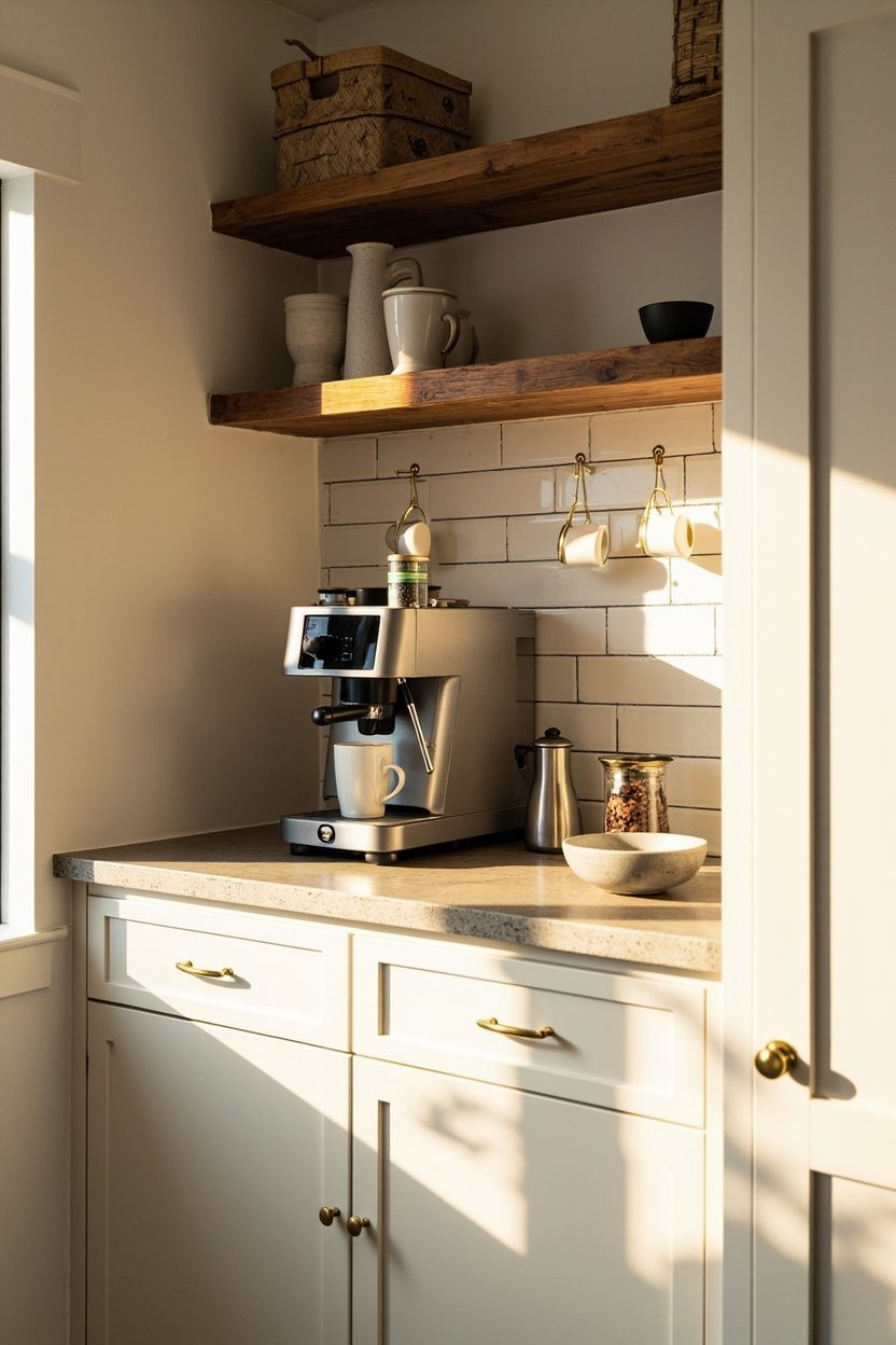 Built-In Kitchen Coffee Alcove