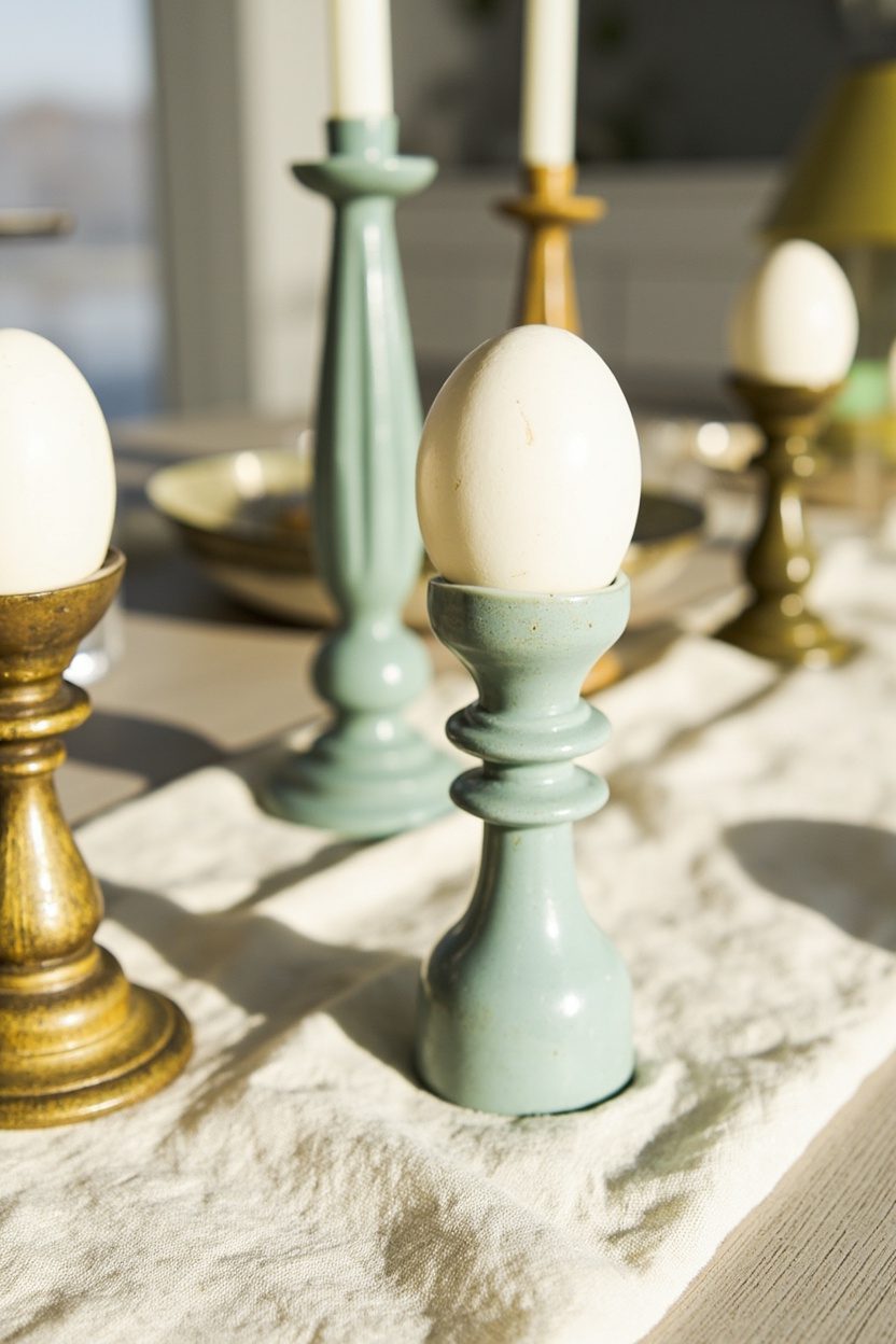 Candlestick Egg Holders