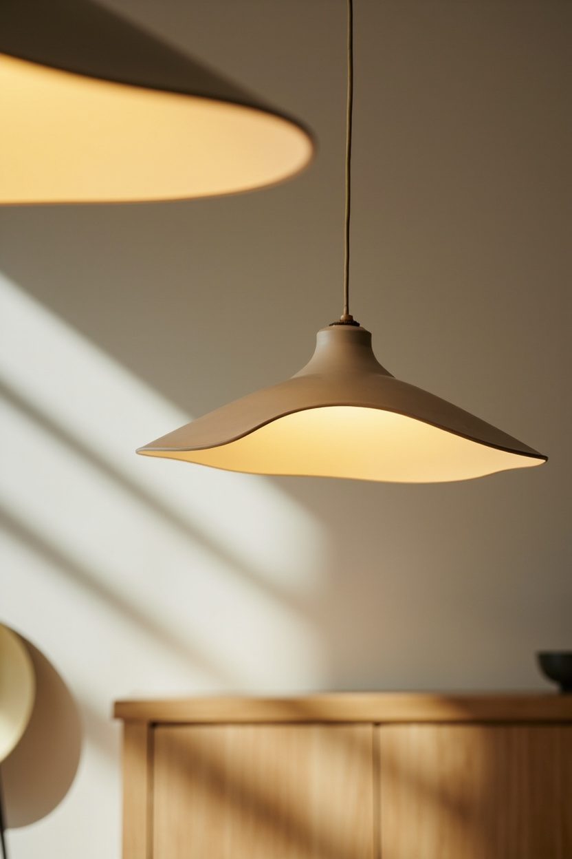 Cap-Shaped Pendant Lights