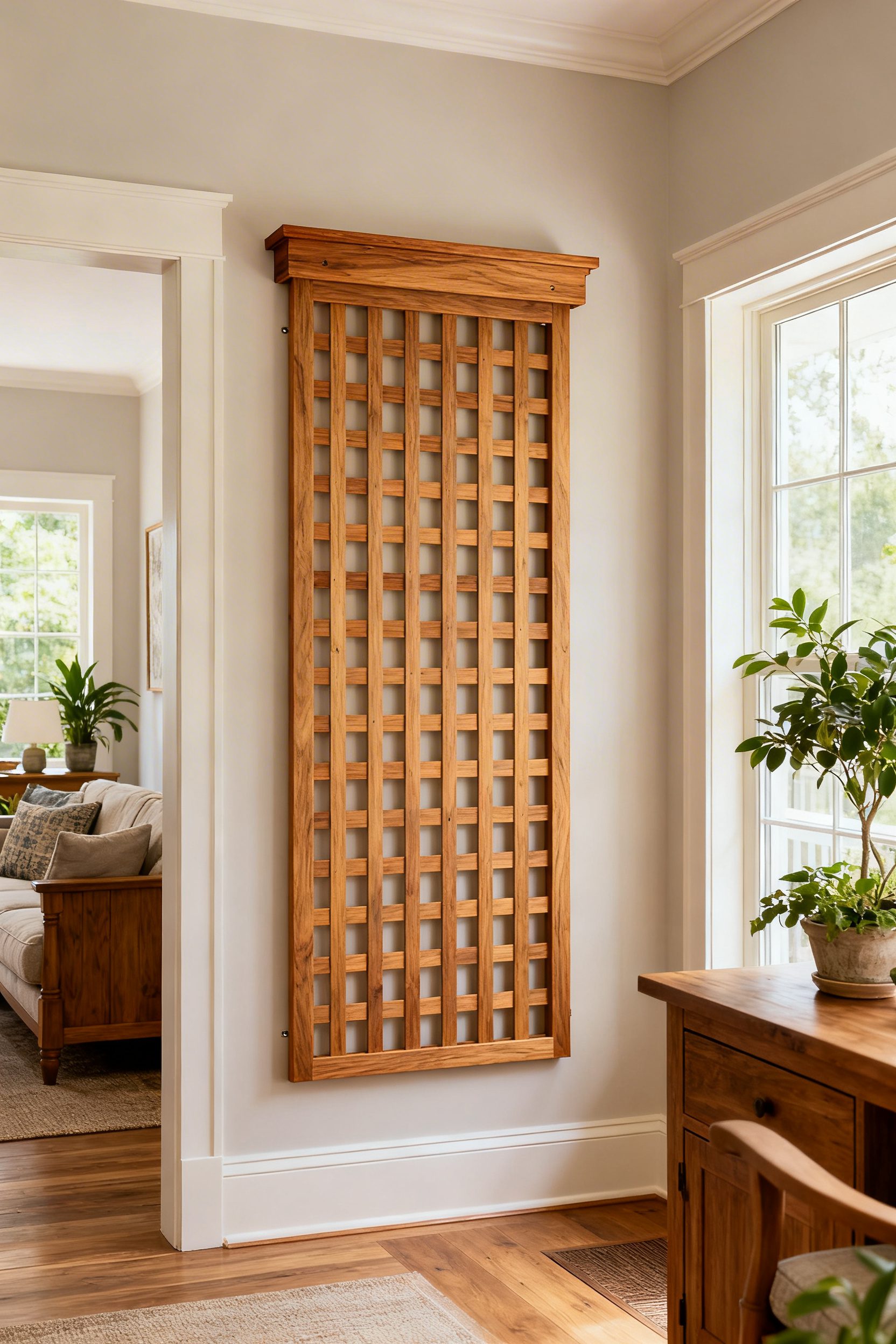 Cedar Lattice Panel with Cap