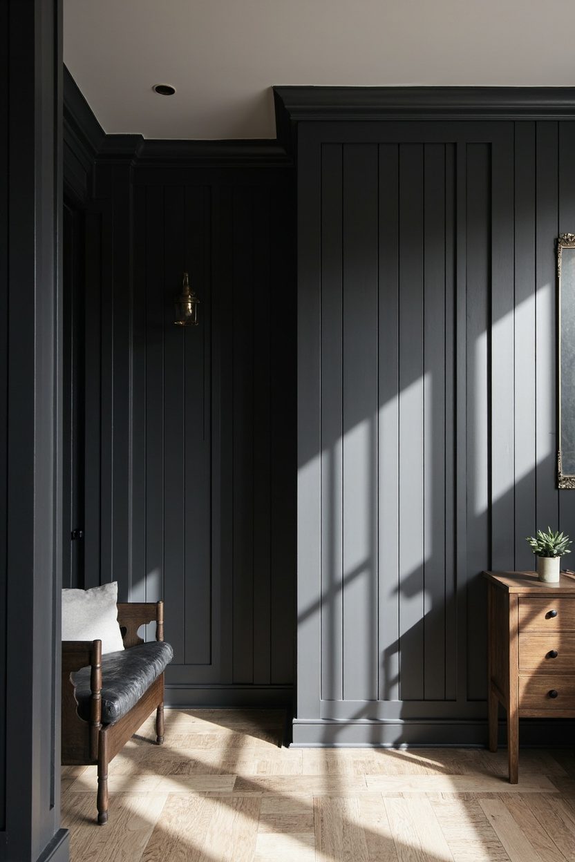 Charcoal Board-and-Batten