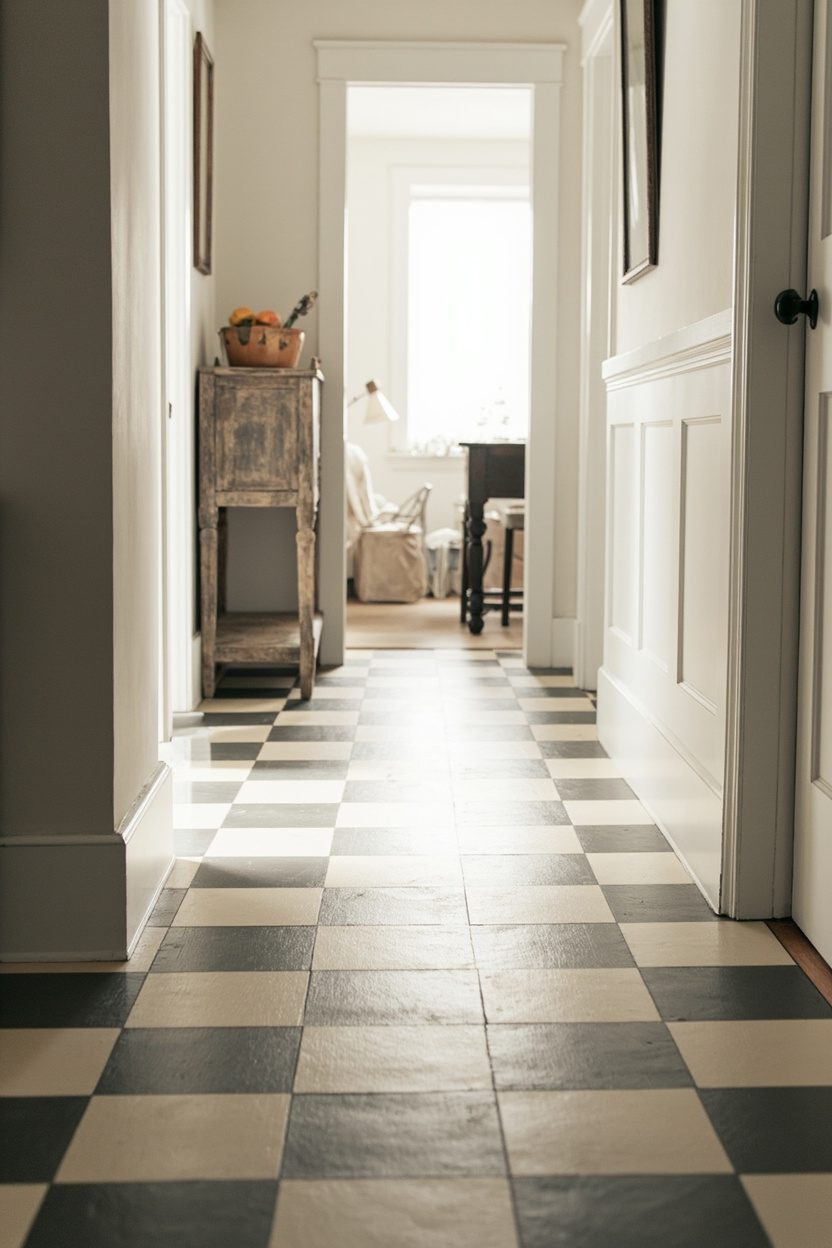Checkerboard Floor Paint