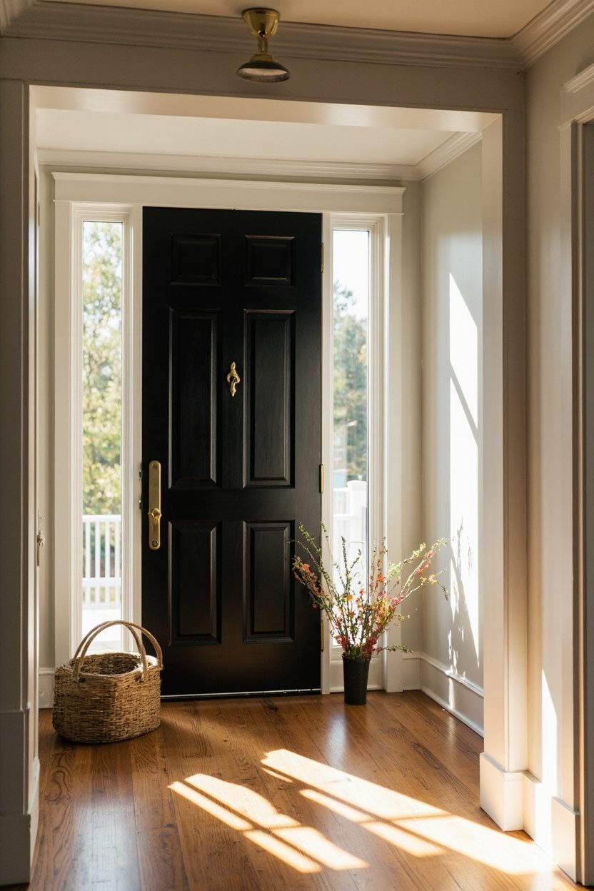 Classic Statement Black Front Doors