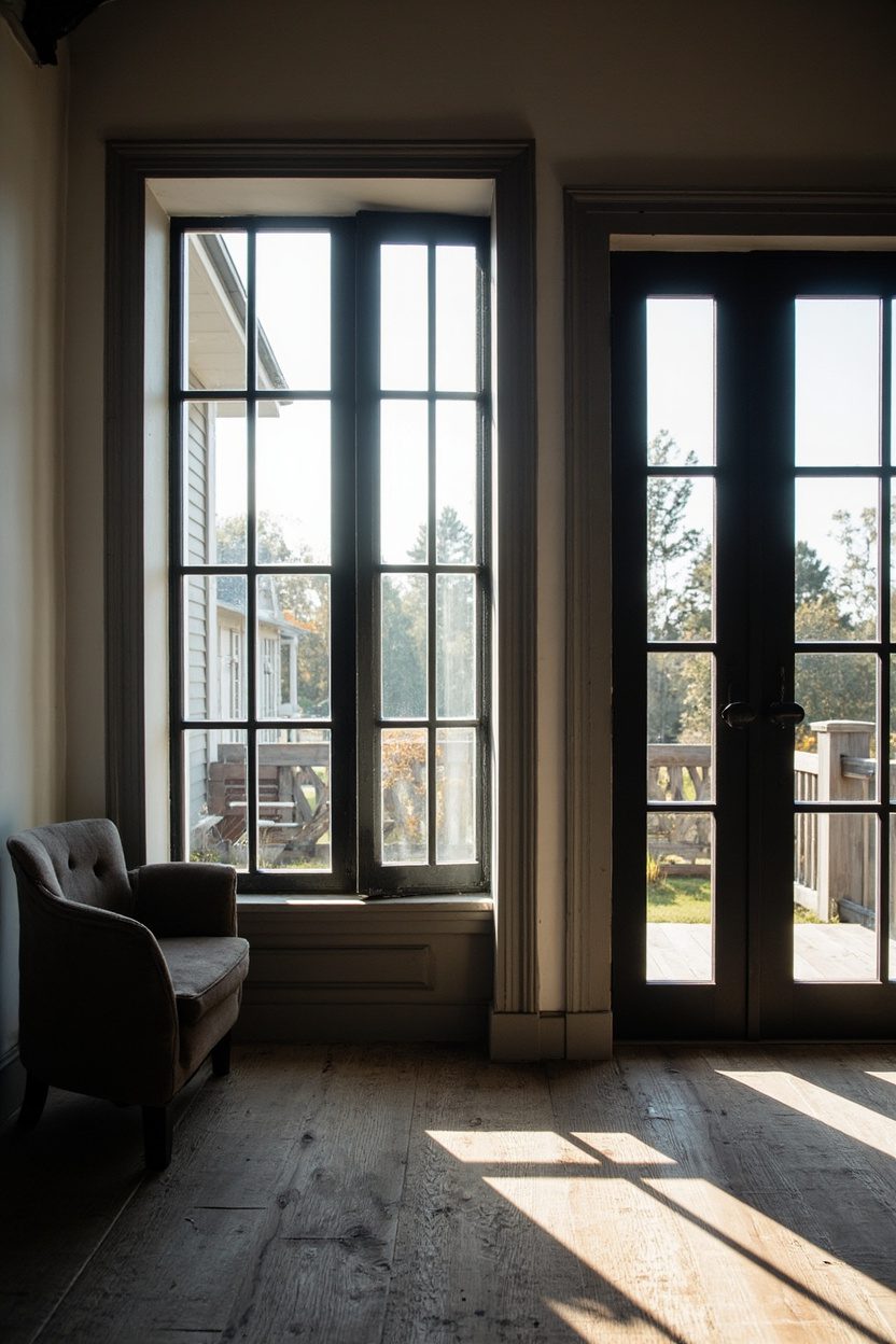 Coal-Toned Window Grids