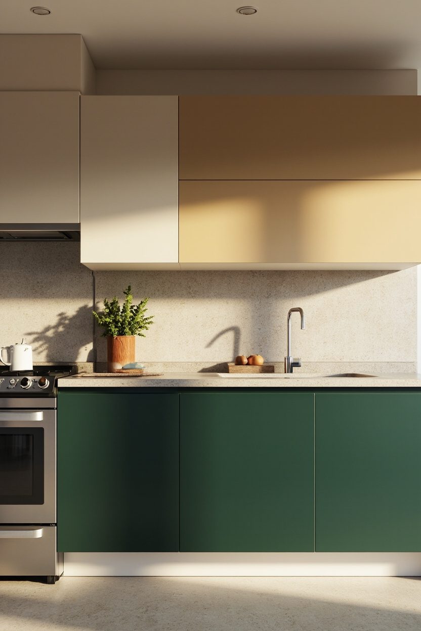 Color-Blocked Cabinets