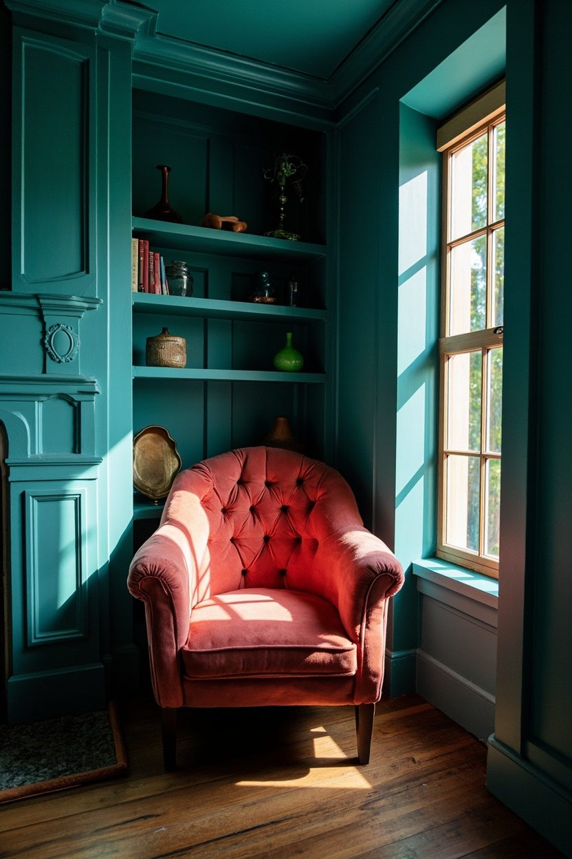 Color-Drenched Corners