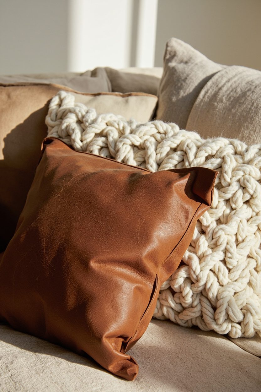 Earthy Leather and Woven Neutrals