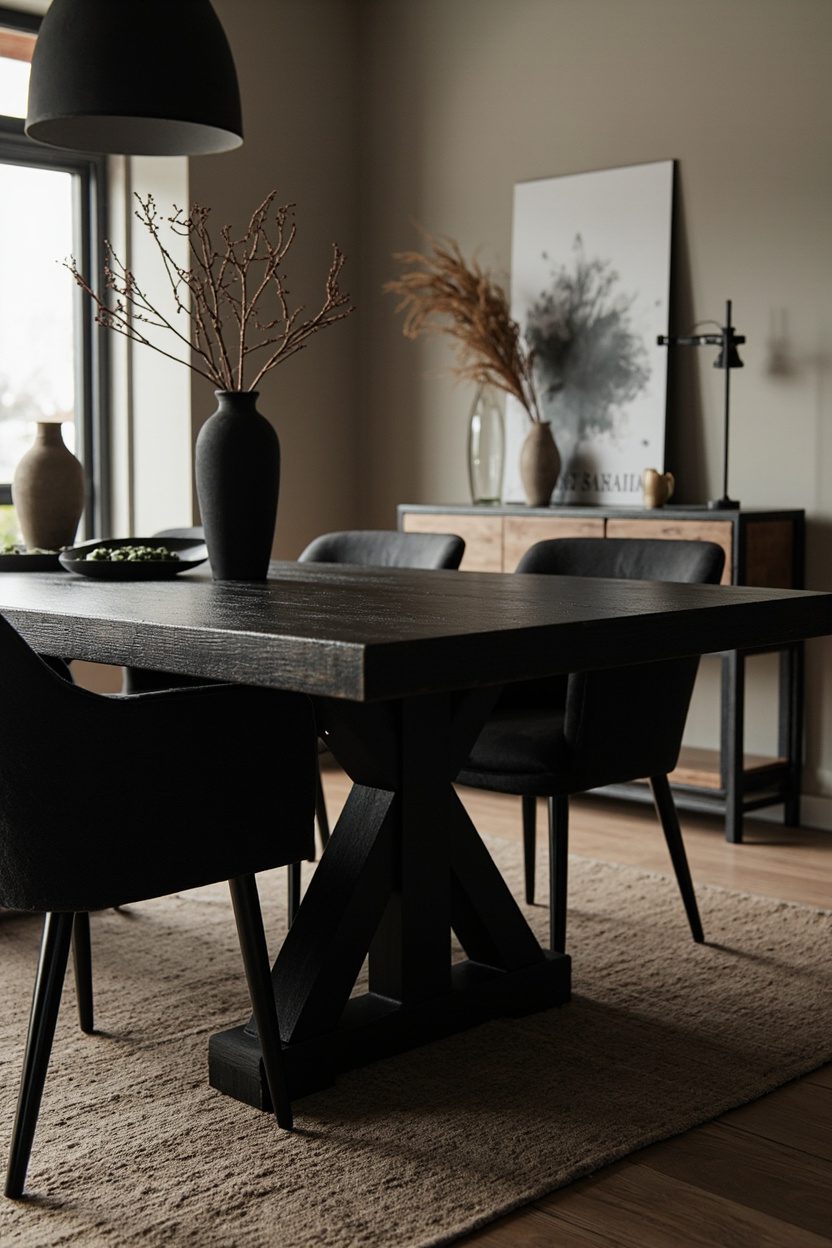 Ebony Farmhouse Tables