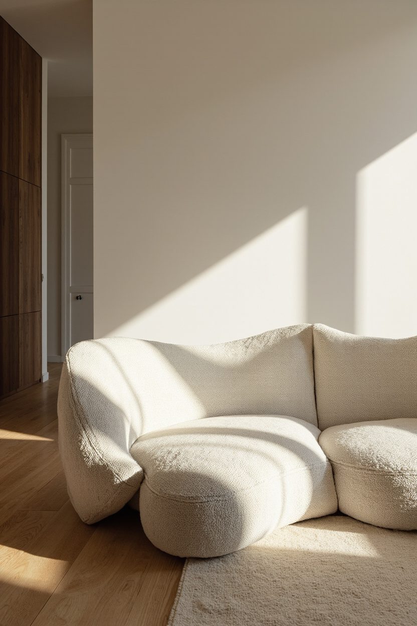 Flowing, curved sofa profiles