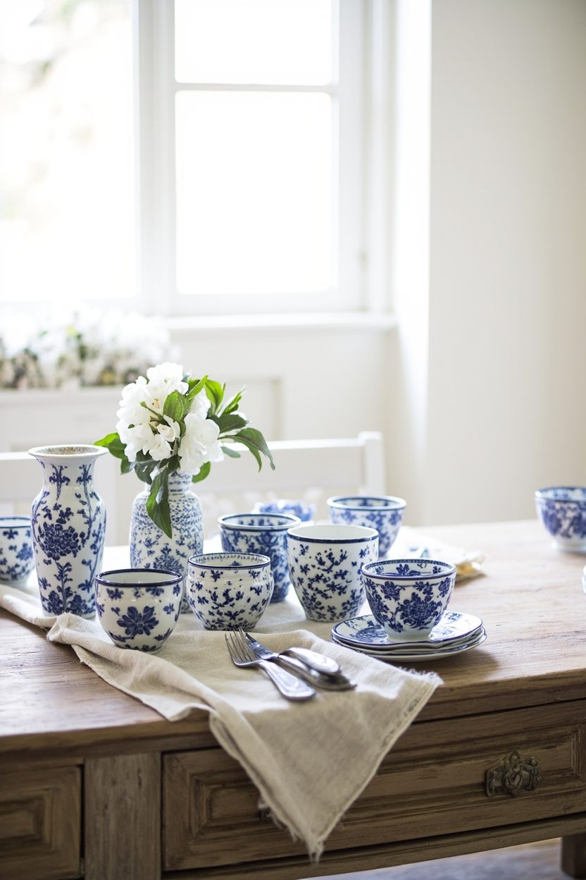 French Blue Accents with Faience