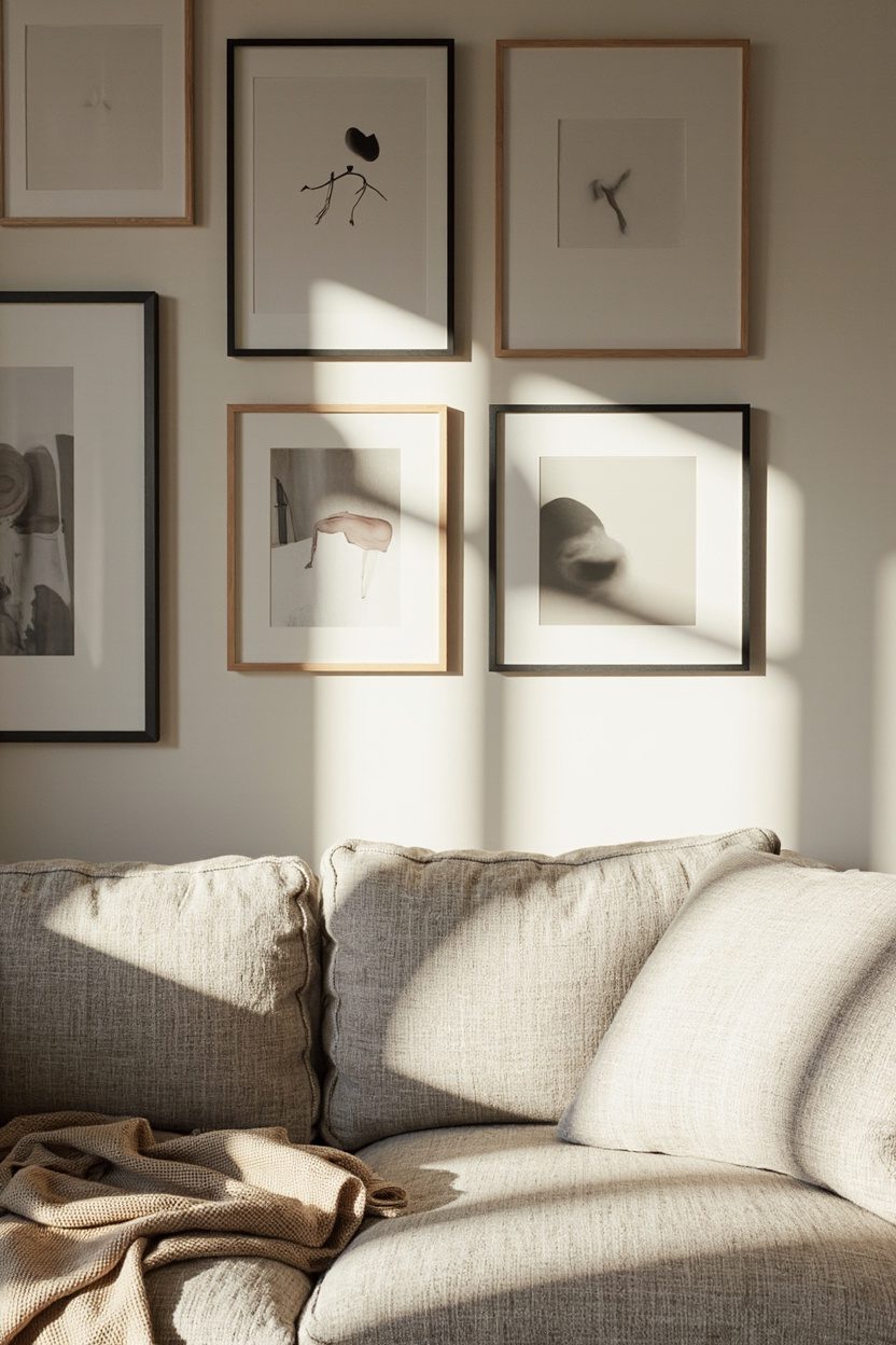 Gallery Wall over Sofa