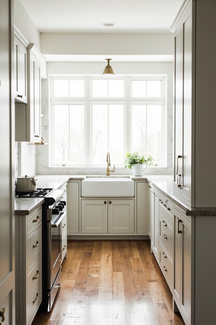 Galley Farmhouse Kitchens