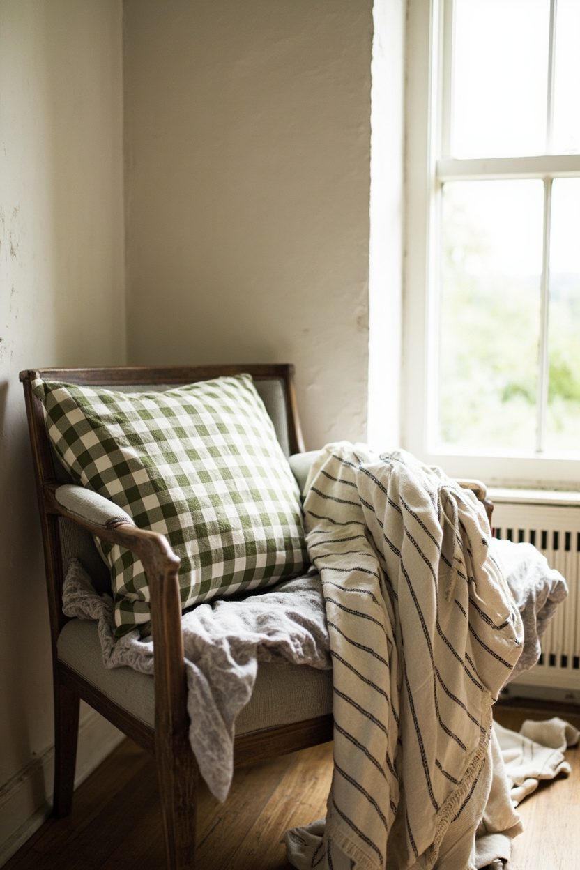 Gingham And Ticking Stripe Textiles