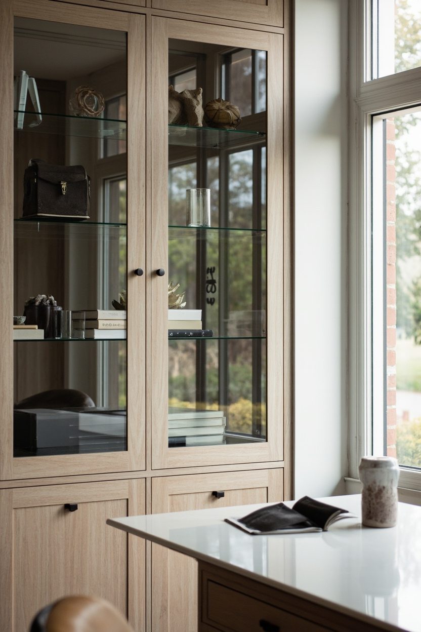 Glass-Front Cabinets for Display