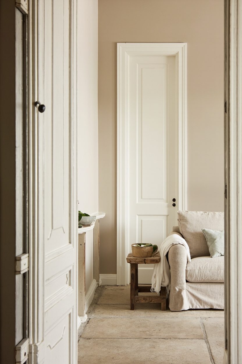 Ivory and Beige Painted Walls