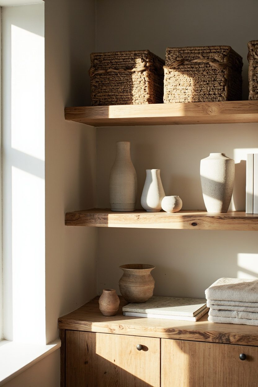 Live-Edge Wood Shelves