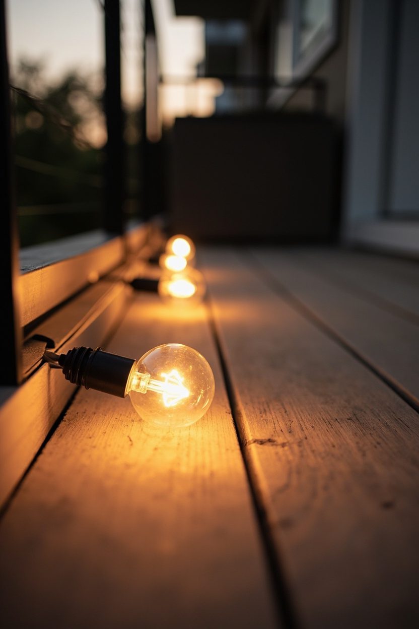Low Deck with Dimmable Smart String Lights