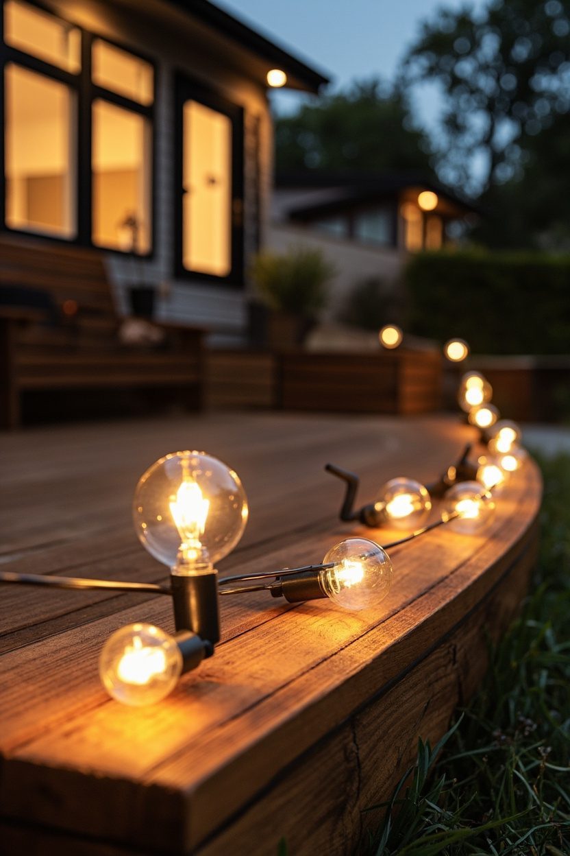 Low Deck with Waterproof C9 Bulbs