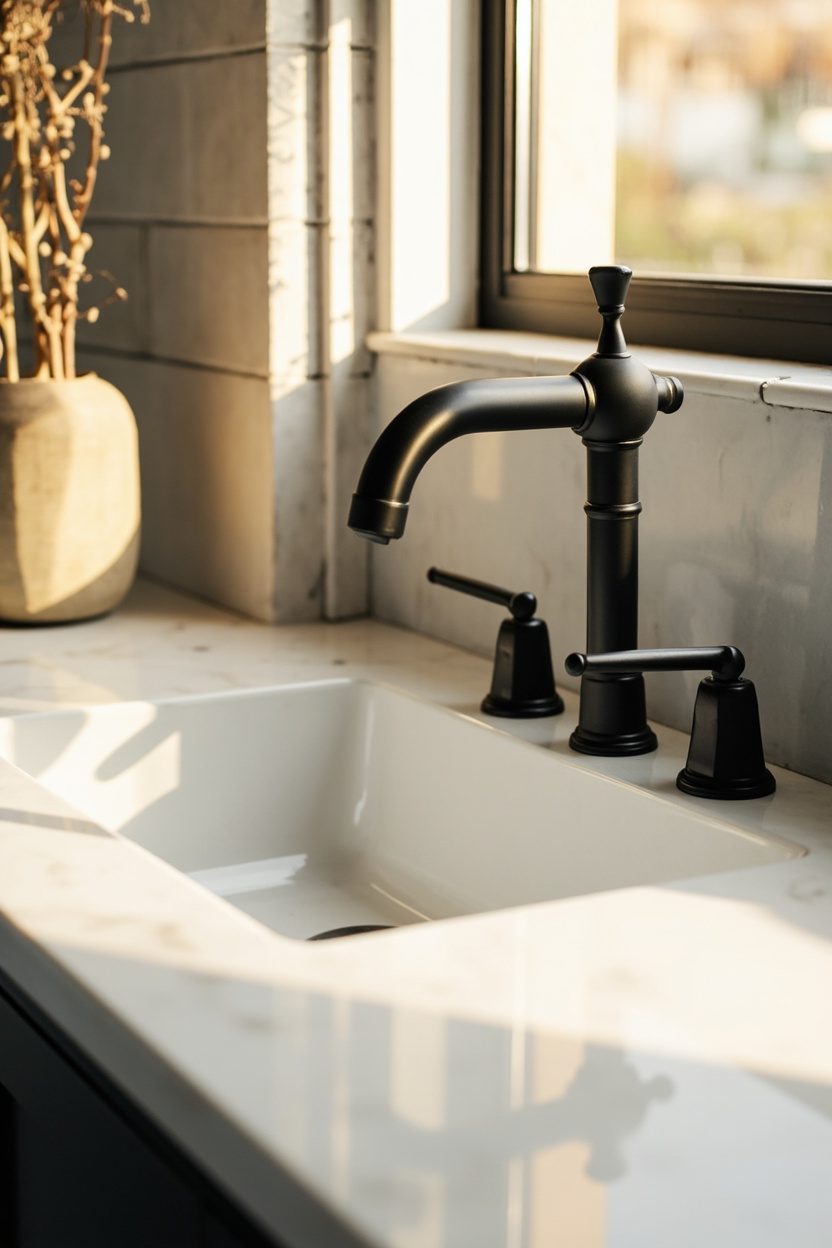 Matte Black Fixtures