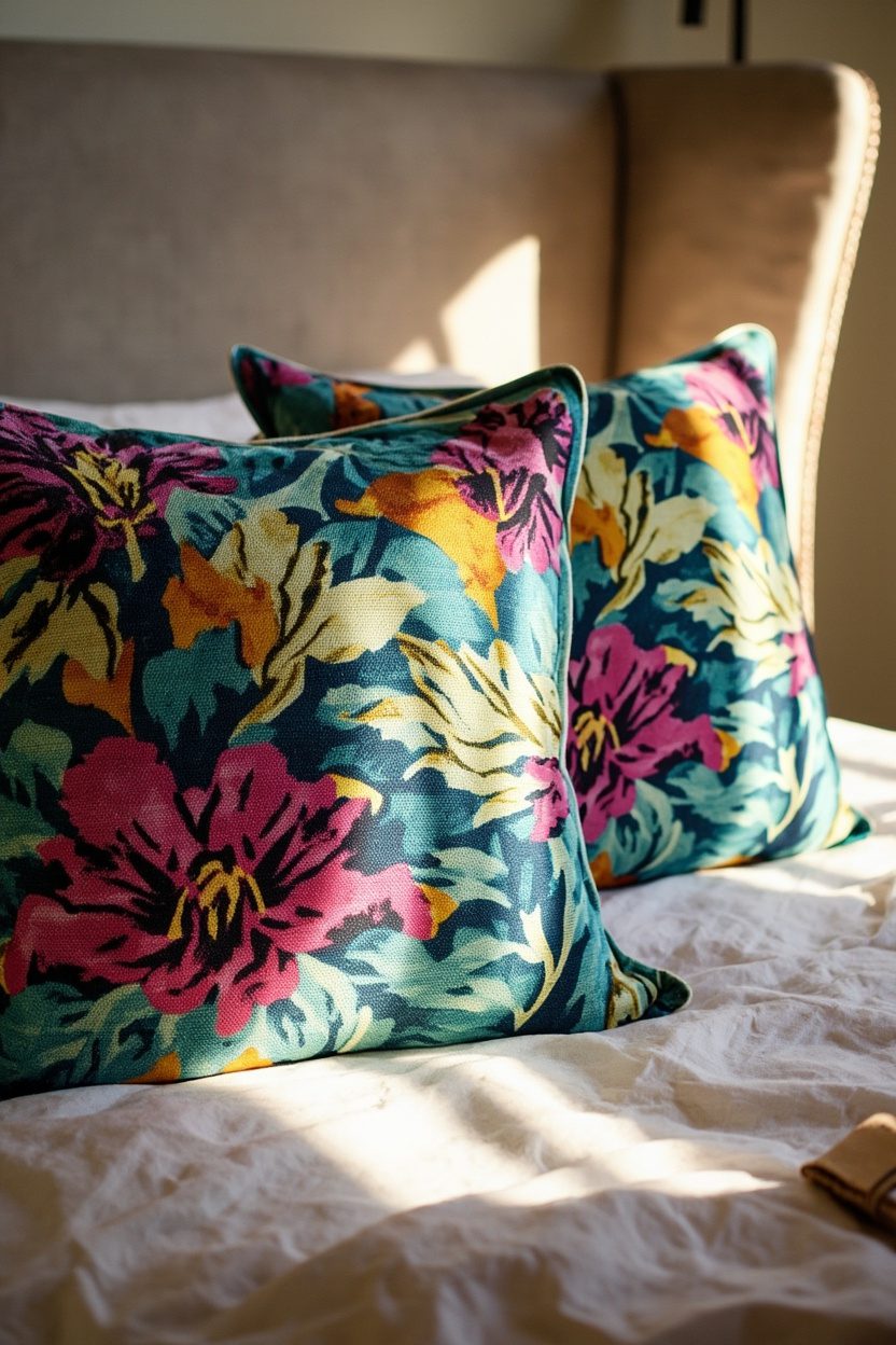 Maximalist Floral Euro Shams