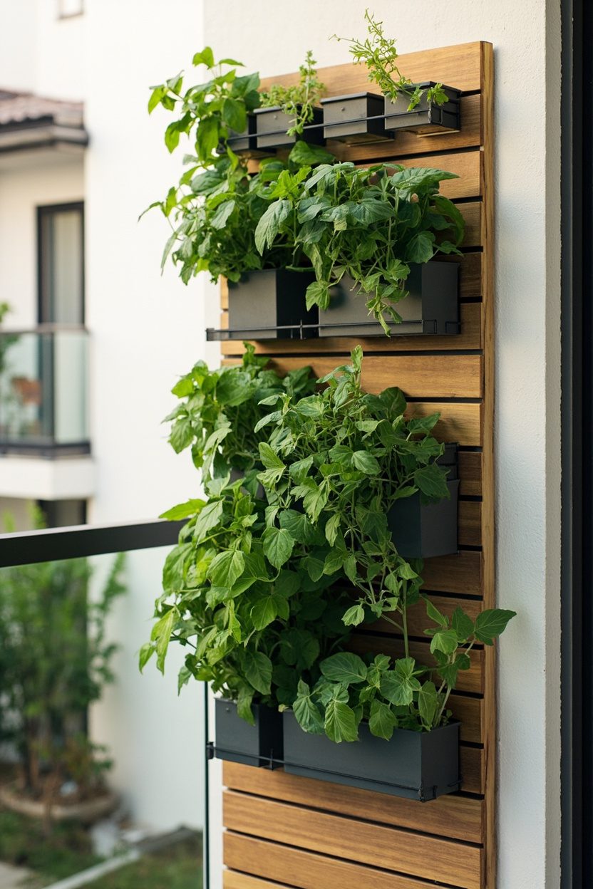 Minimalist Vertical Herb Gardens