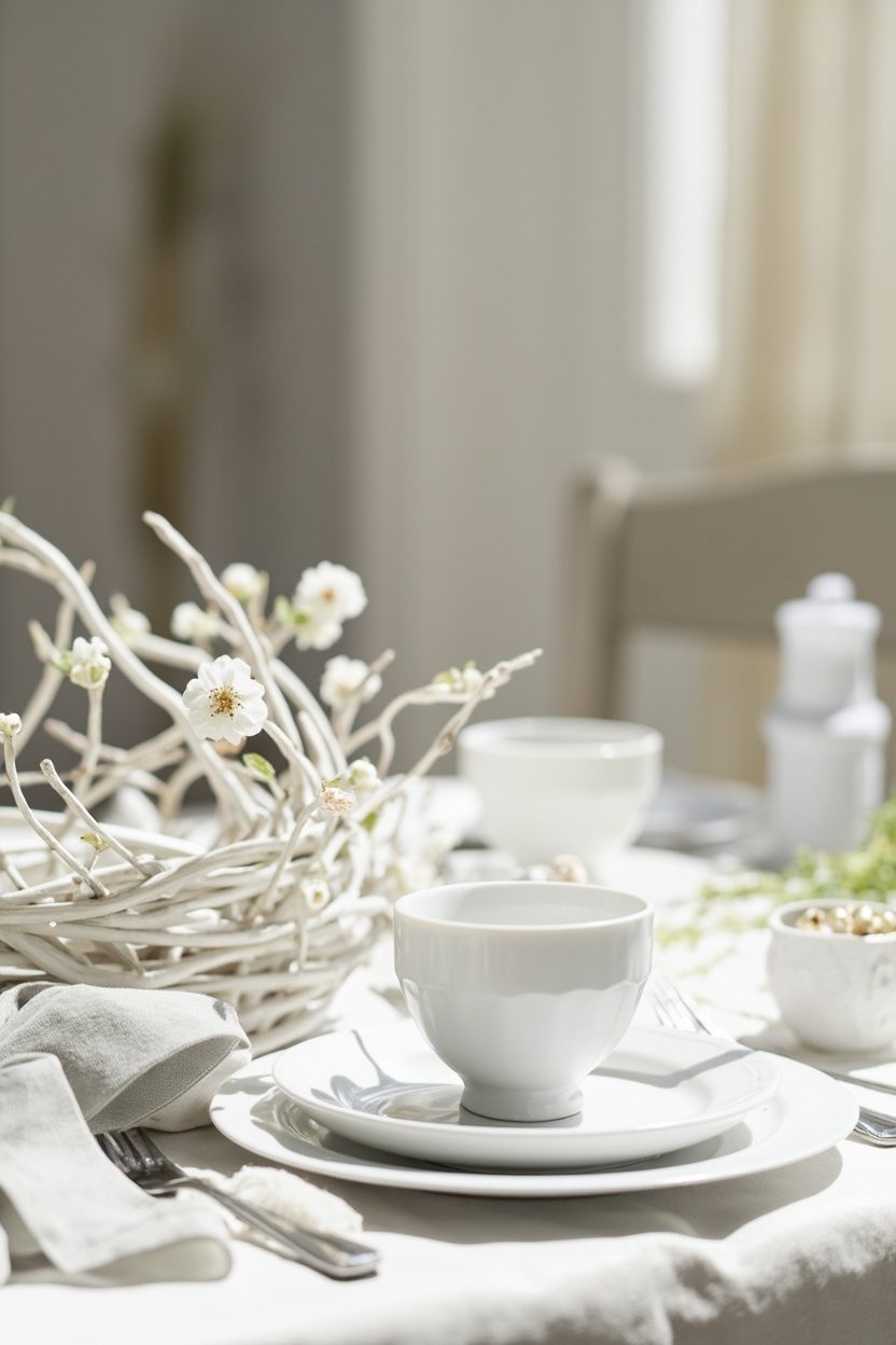 Minimalist White Wreath