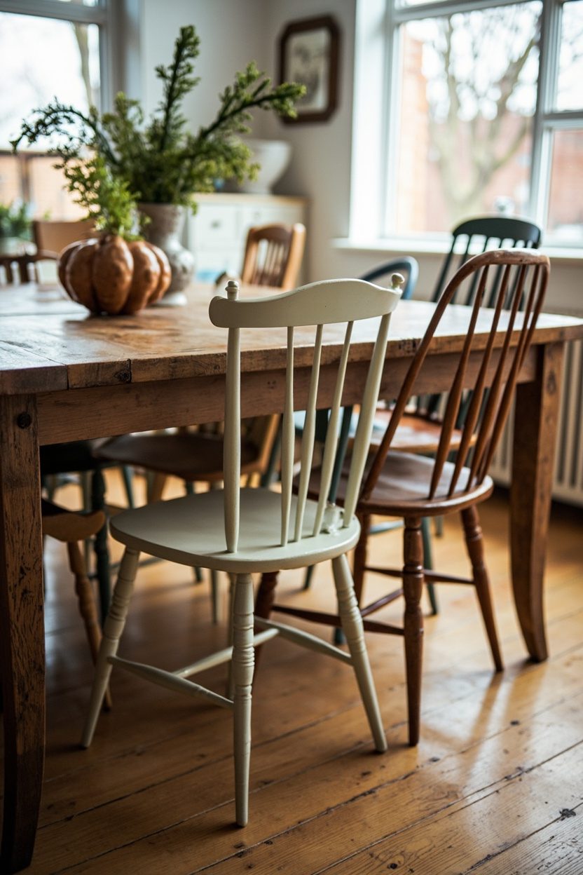 Mismatched Dining Chairs