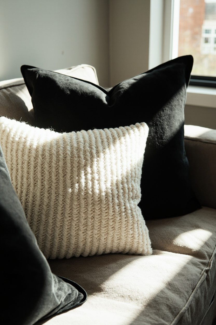 Monochrome Black and Ivory Pairing