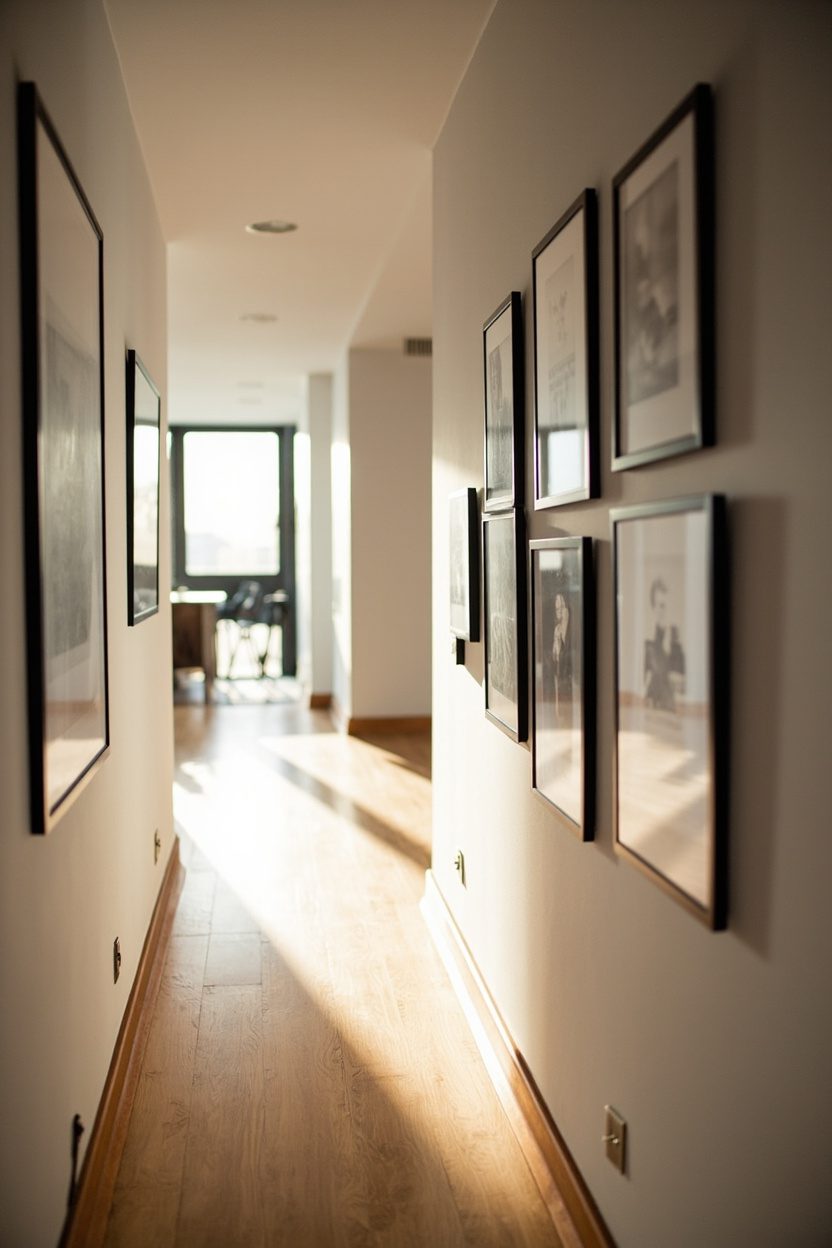 Monochrome Photo Hallway