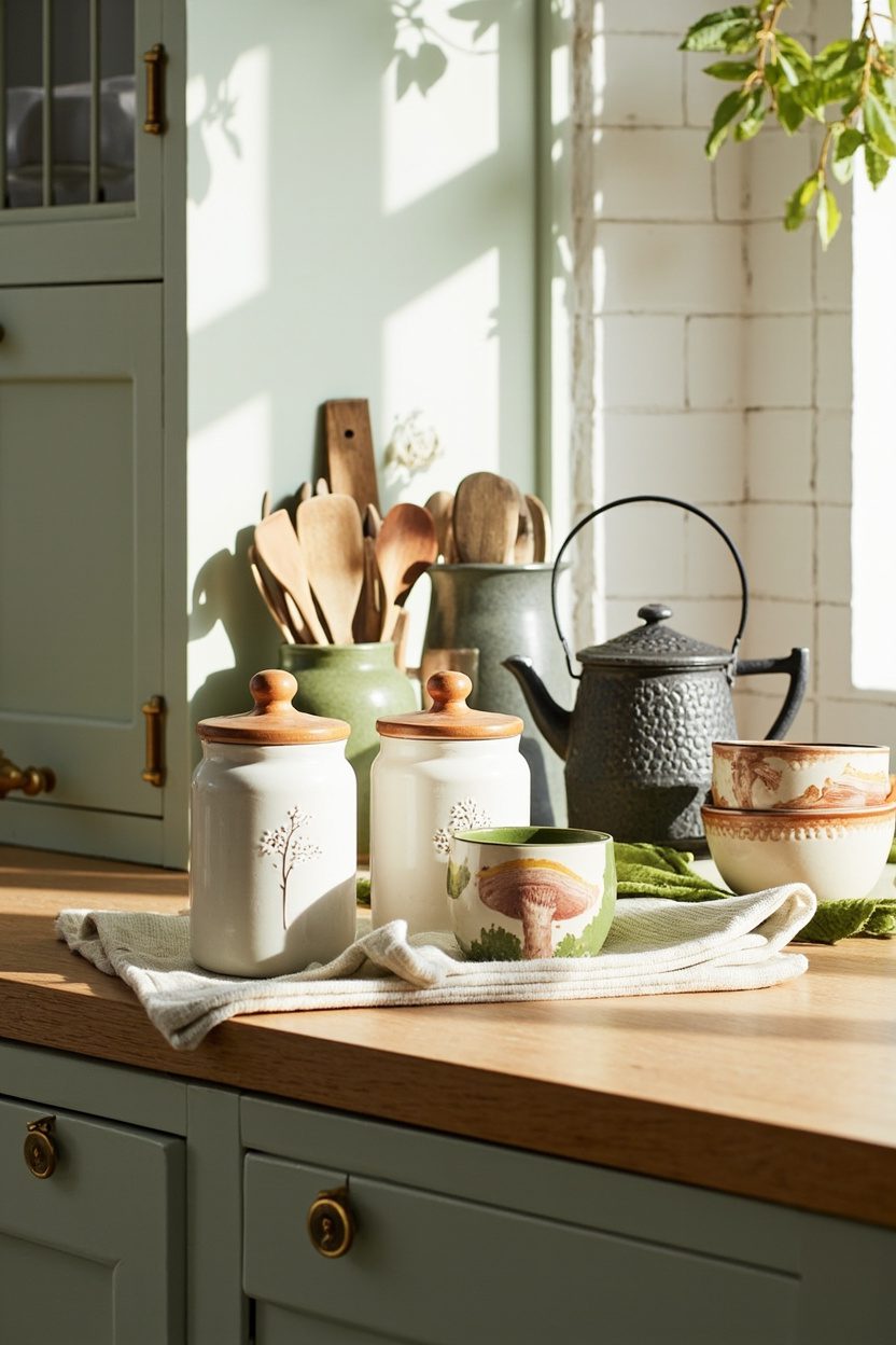 Mushroom-Themed Kitchenware