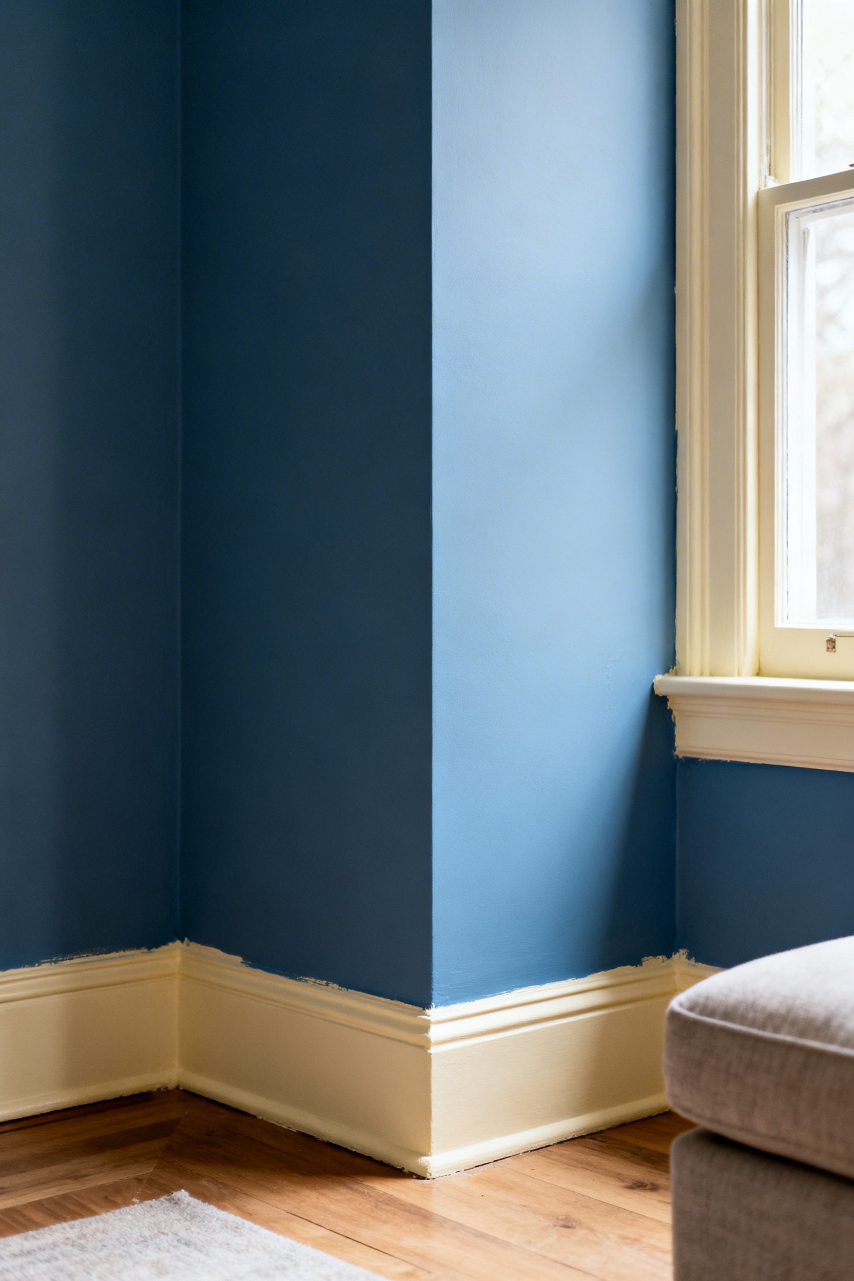Muted Blues with Buttercream Trim