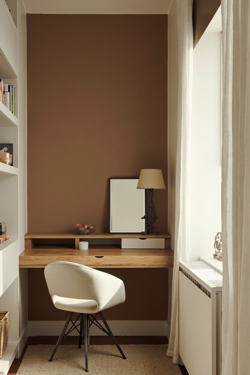 Muted Earth Tone Accent Walls