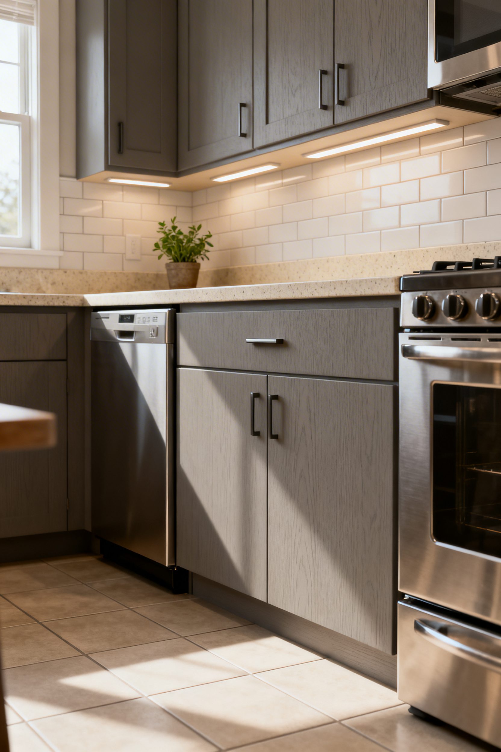 Reface Cabinets with Slab Fronts