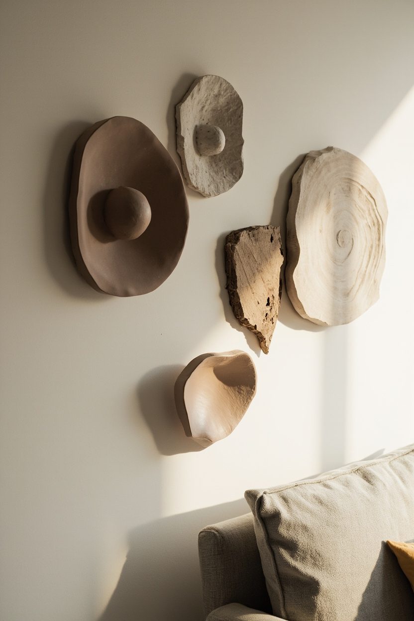 Sculptural Wall Accents Cluster