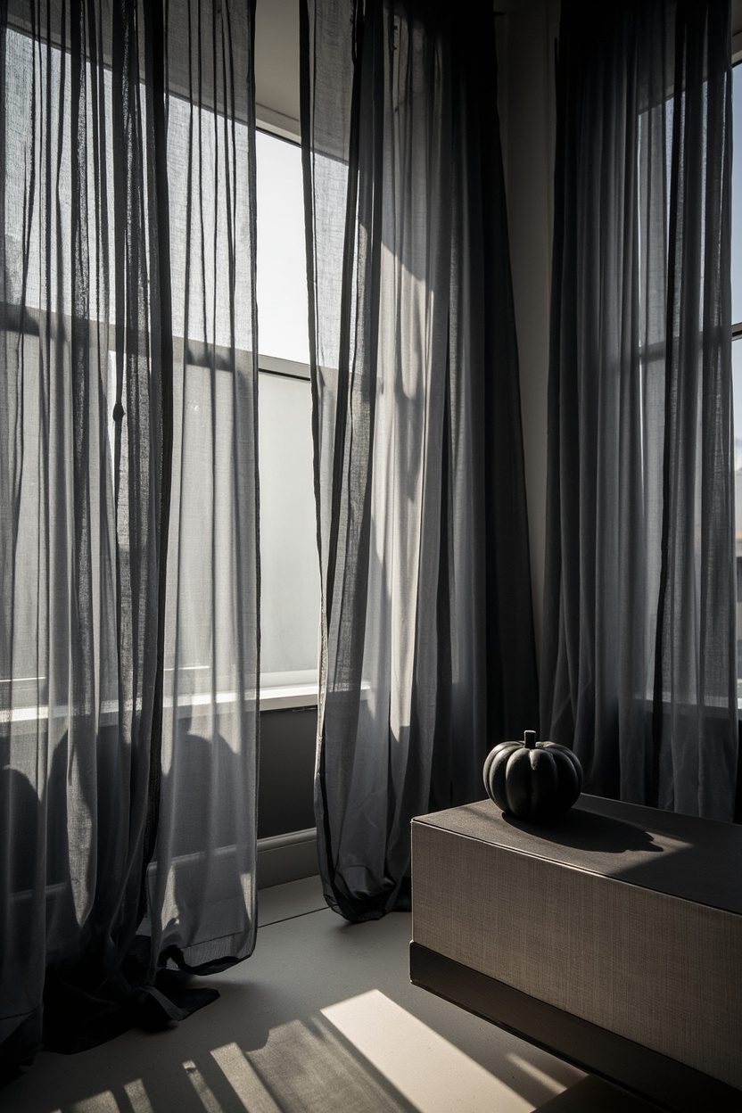 Sheer Dark Curtain Treatments
