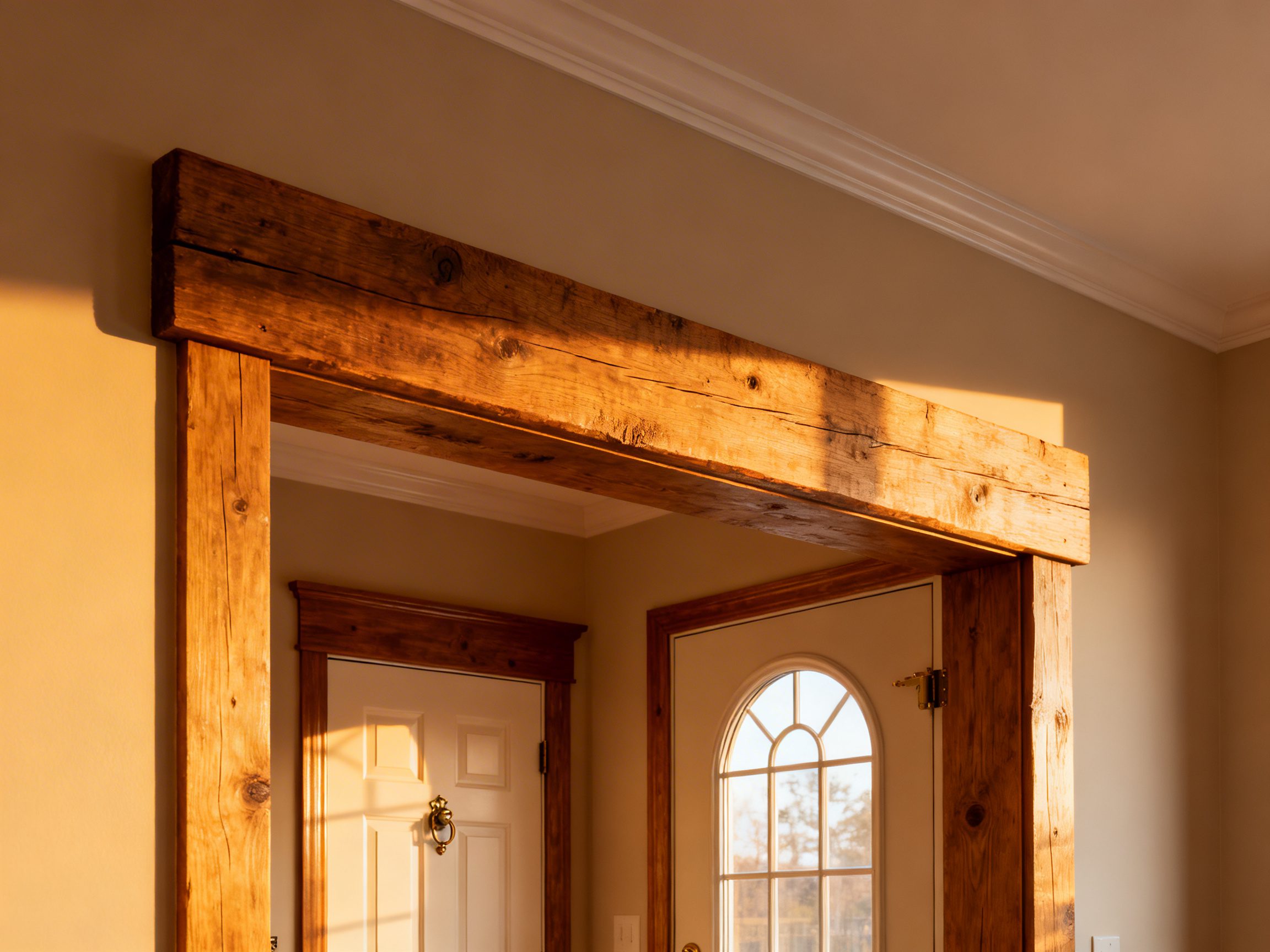 Sizing a beam for standard and arched door spans